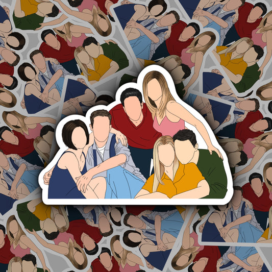 Friends Illustration | The One With the Friends Stickers | Friends Stickers