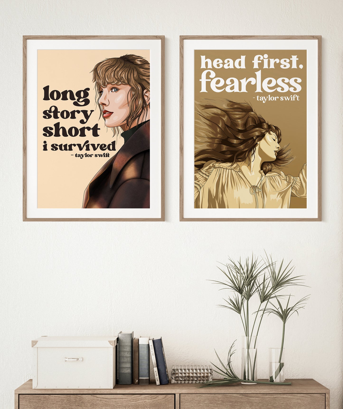Head First, Fearless | Taylor Swift Print | Taylor Swift Illustration