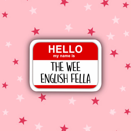 The Wee English Fella | James | Derry Girls Stickers