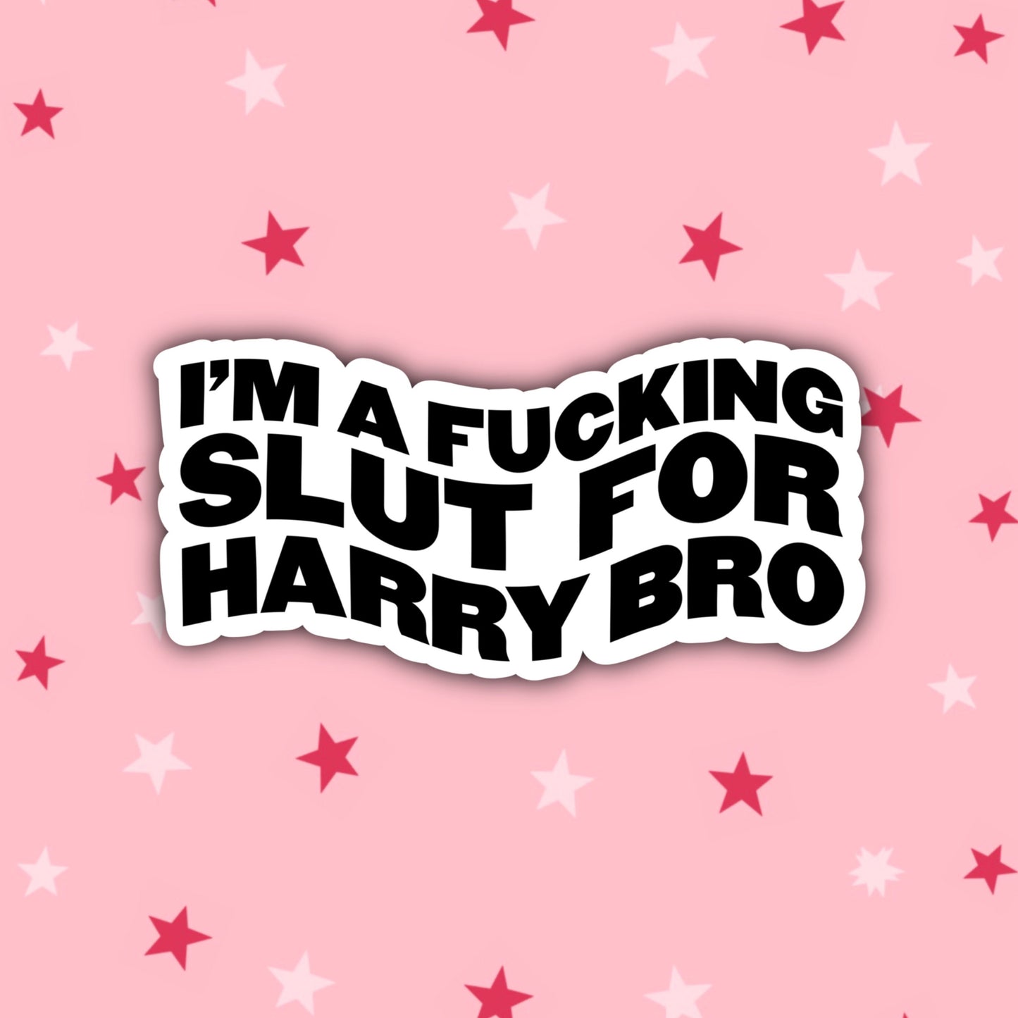 I'm a Fucking Slut for Harry Bro Sticker | Harry Styles Stickers