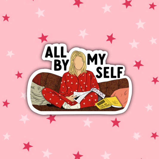 Bridget on the Sofa Singing All By Myself | Bridget Jones Stickers