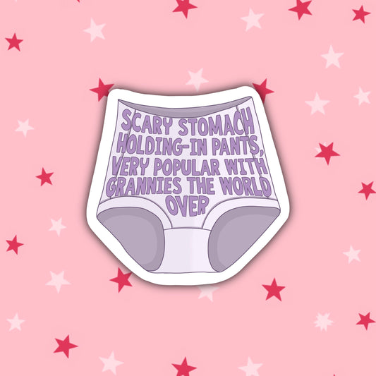 Scary Stomach Holding In Pants | Bridget | Bridget Jones Stickers