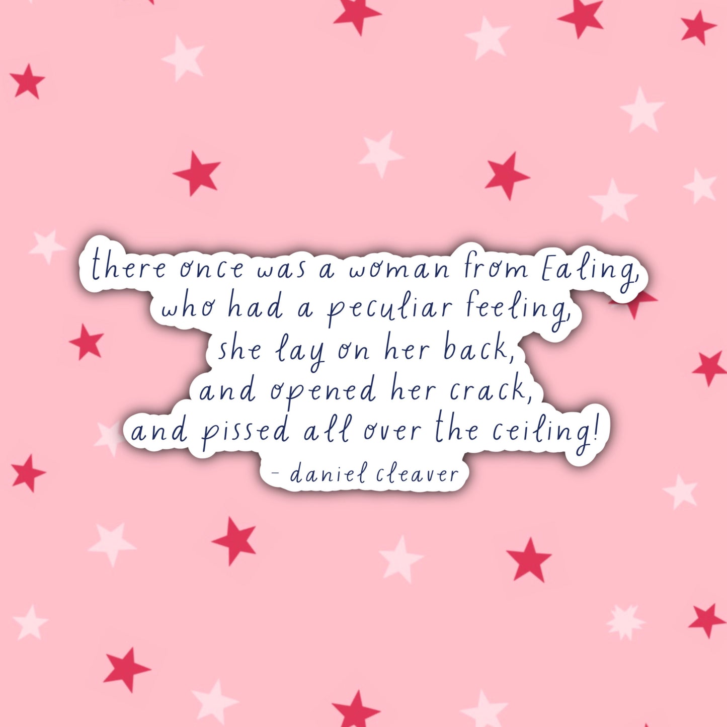 Daniel Cleaver's Poem | There Once Was a Woman from Ealing | Bridget Jones Stickers