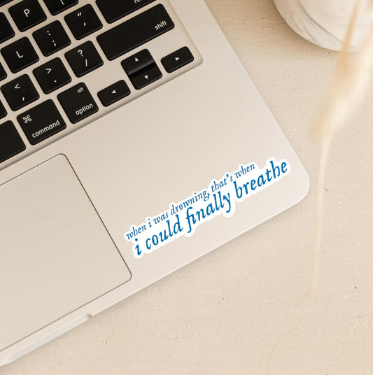 That’s When I Could Finally Breathe | 1989 Album | Taylor Swift Stickers
