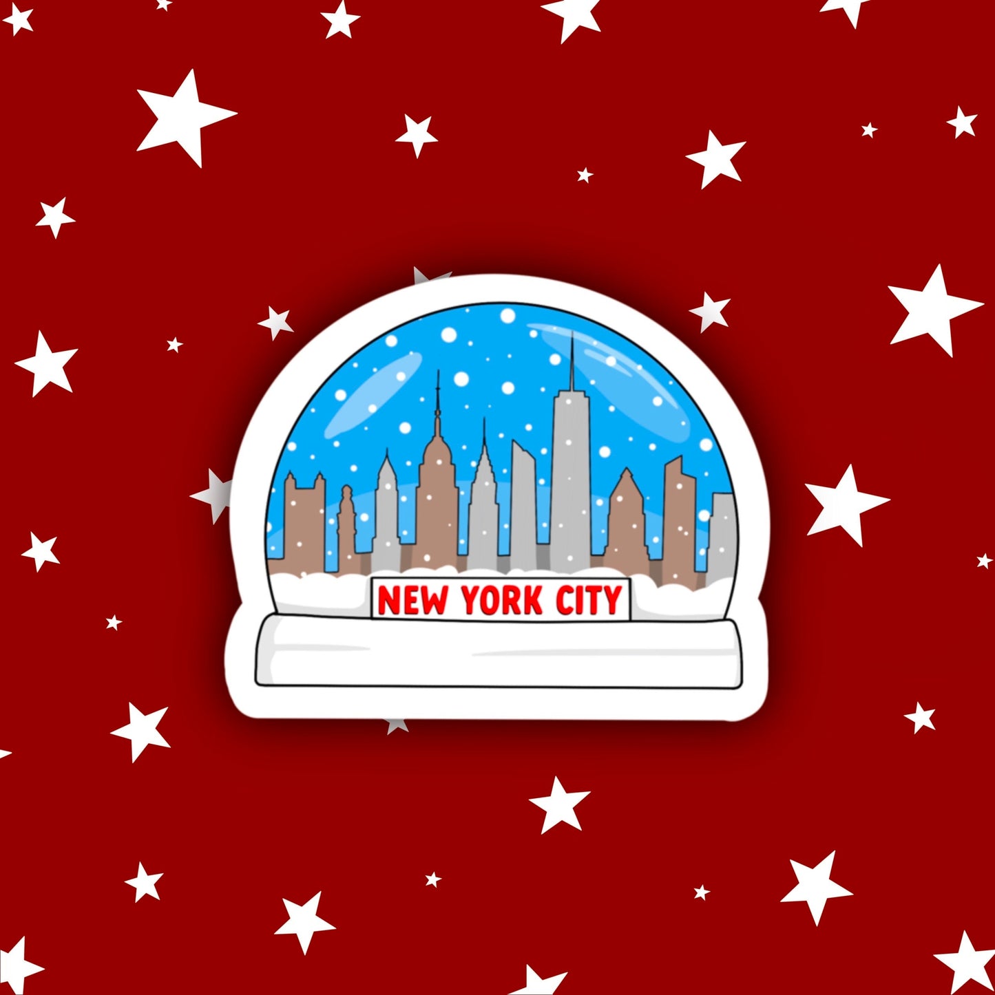 New York Snowglobe Sticker | Elf Stickers | Elf Movie