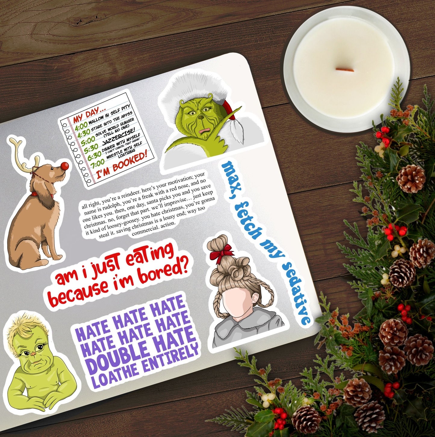 Baby Grinch | The Grinch Sticker | Christmas Movie Stickers
