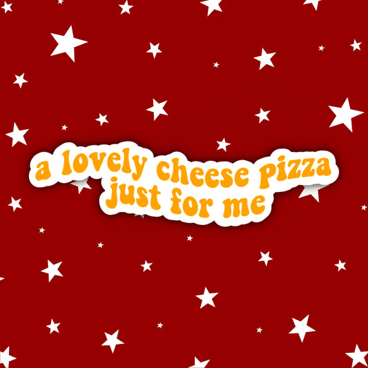 A Whole Cheese Pizza Just for Me | Home Alone Stickers