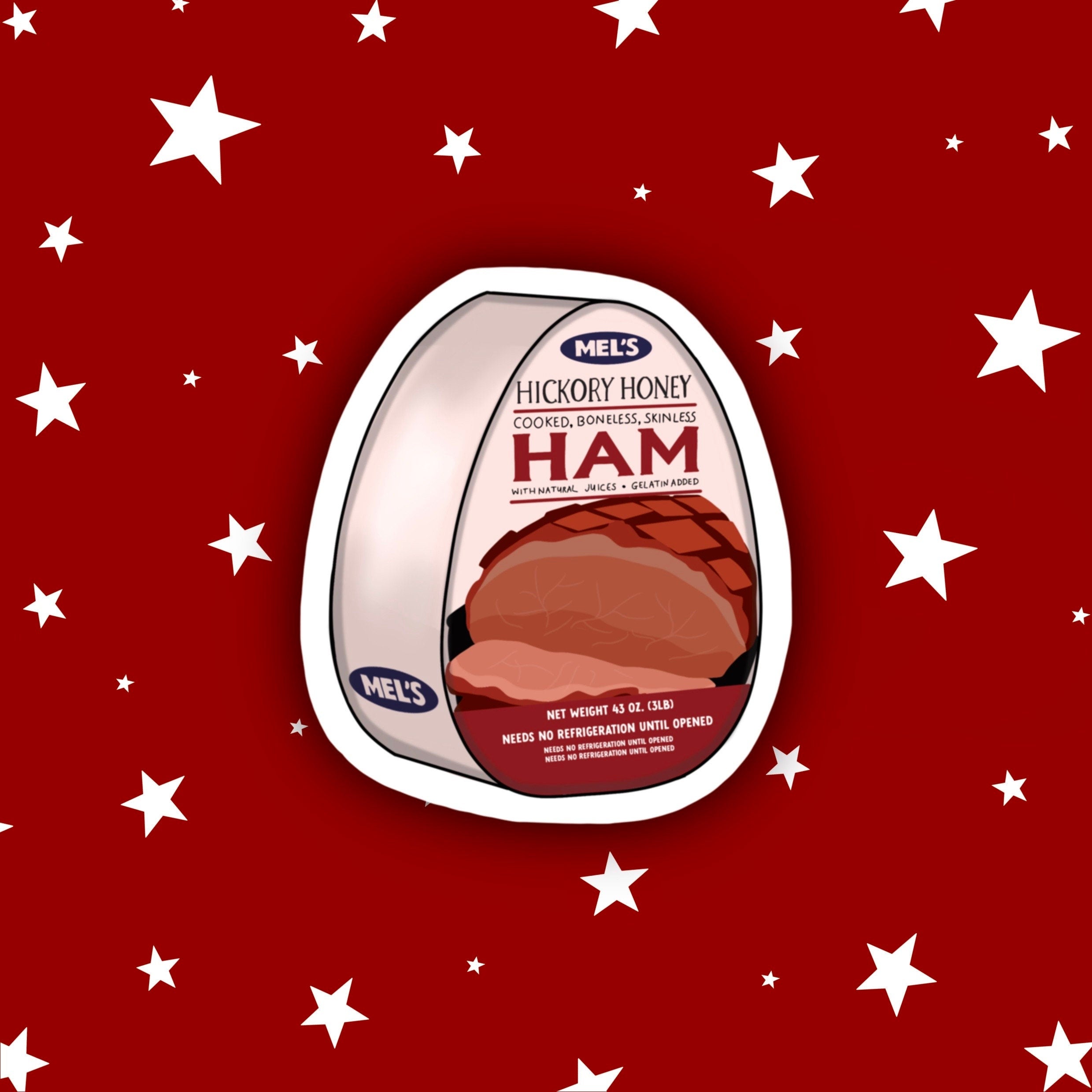 Hickory Honey Ham | Christmas with the Kranks Stickers – Birch Studios