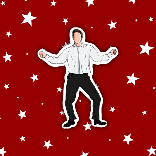 David The Prime Minister Dancing | Love Actually Stickers