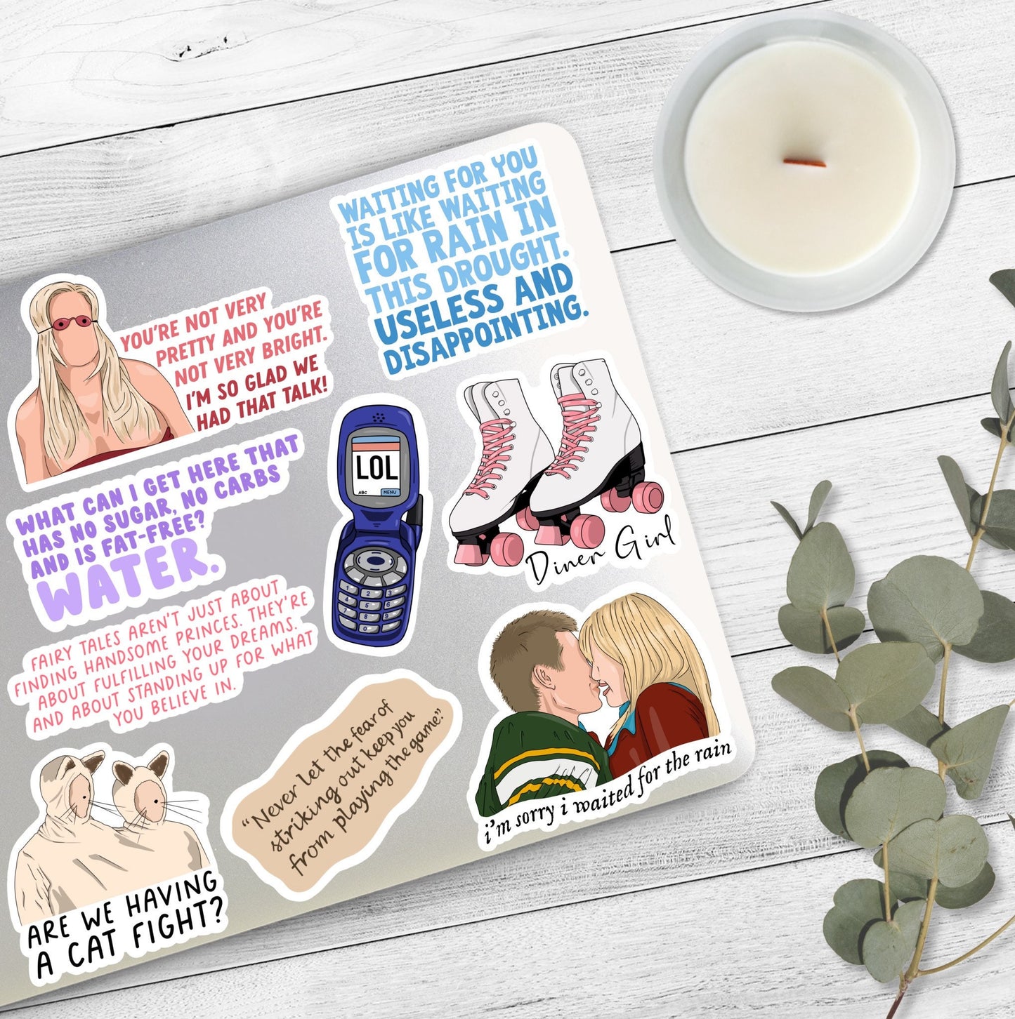Are we having a cat fight? | The Twins | A Cinderella Story Stickers