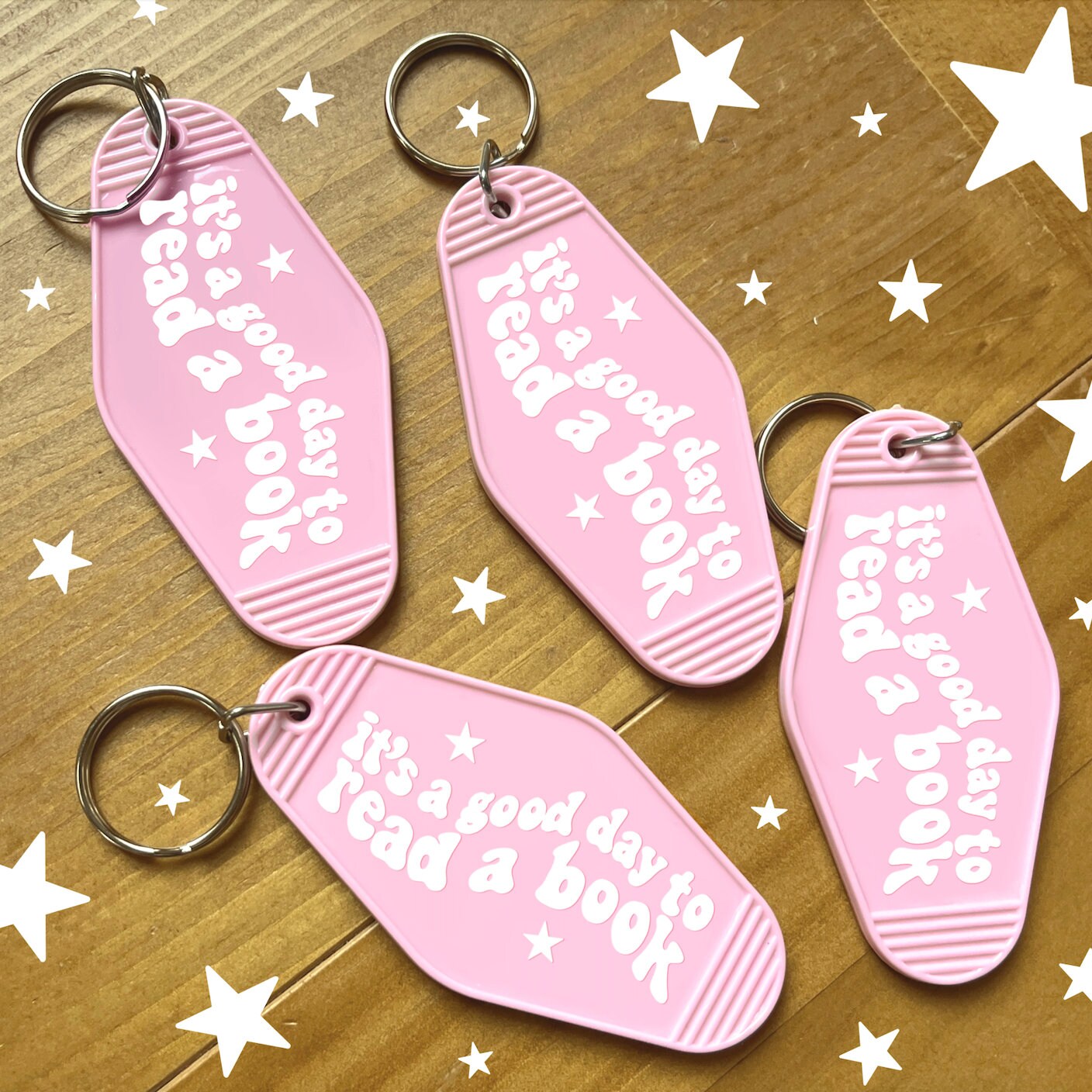 Good Day to Read a Book Keychain | Pink Motel Style Keychains