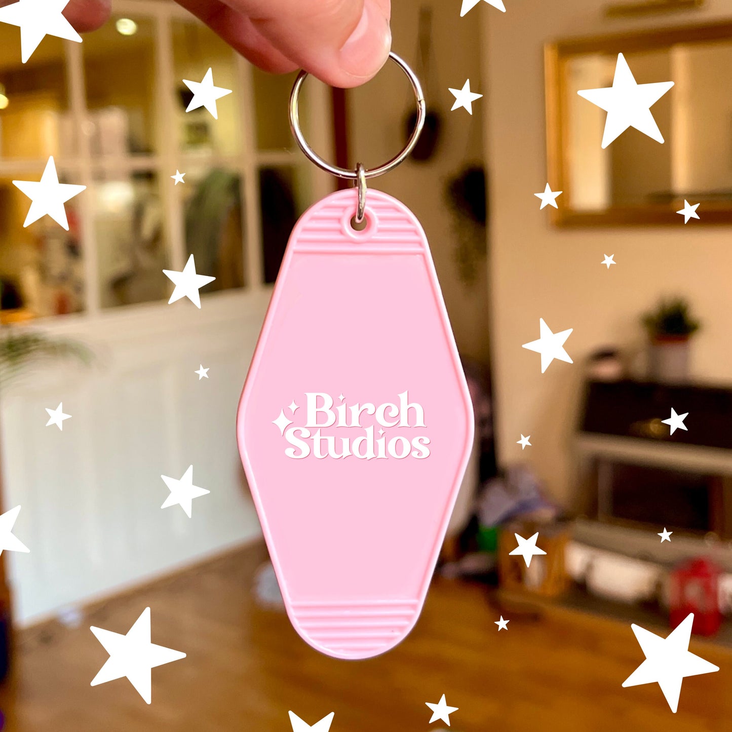 Small Business Owner Keychain | Pink Motel Style Keychains
