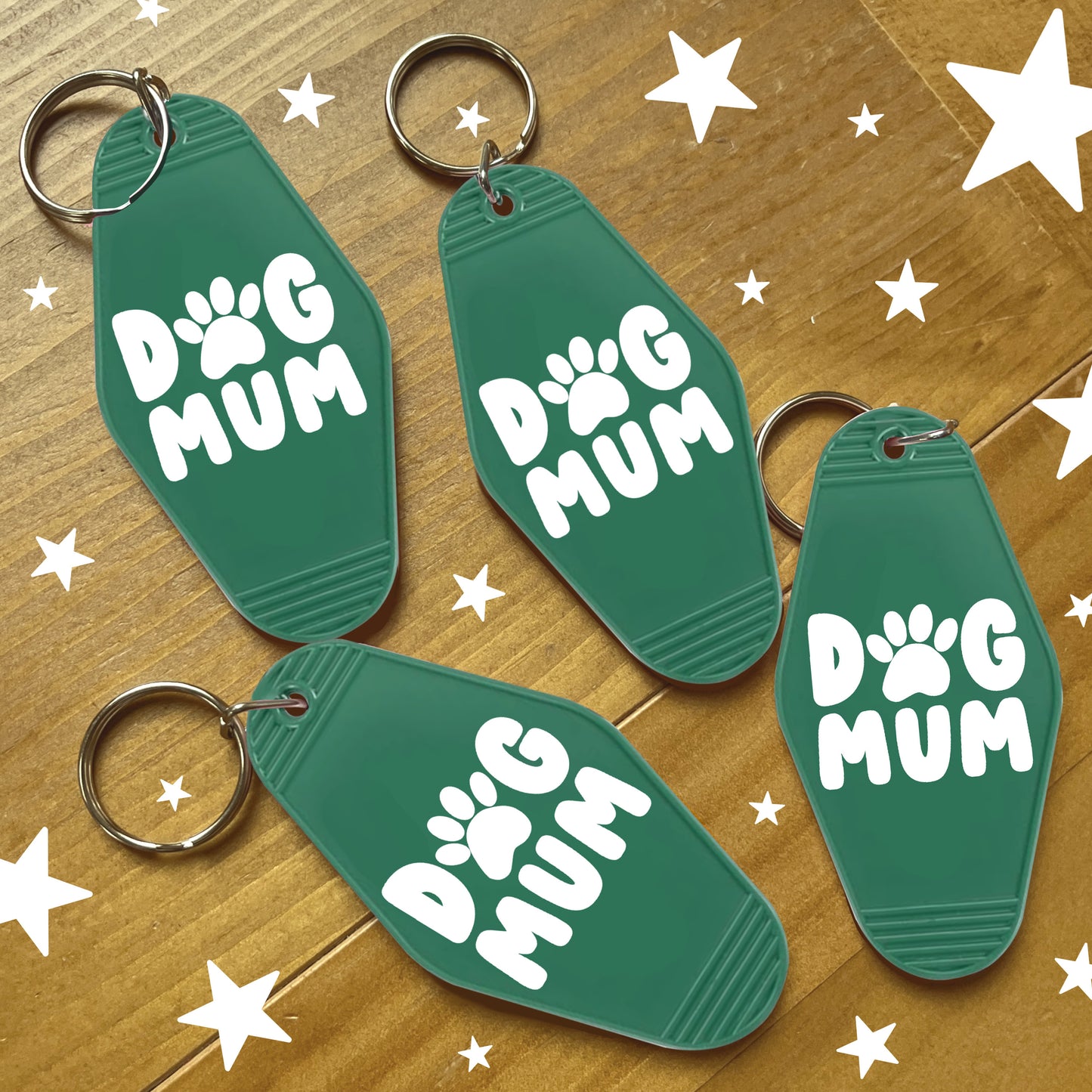 Dog Mum Keychain | Green Motel Style Keychains, Dog Gifts, Dog Owner Gifts, Dog Mom, Christmas Dog Gifts