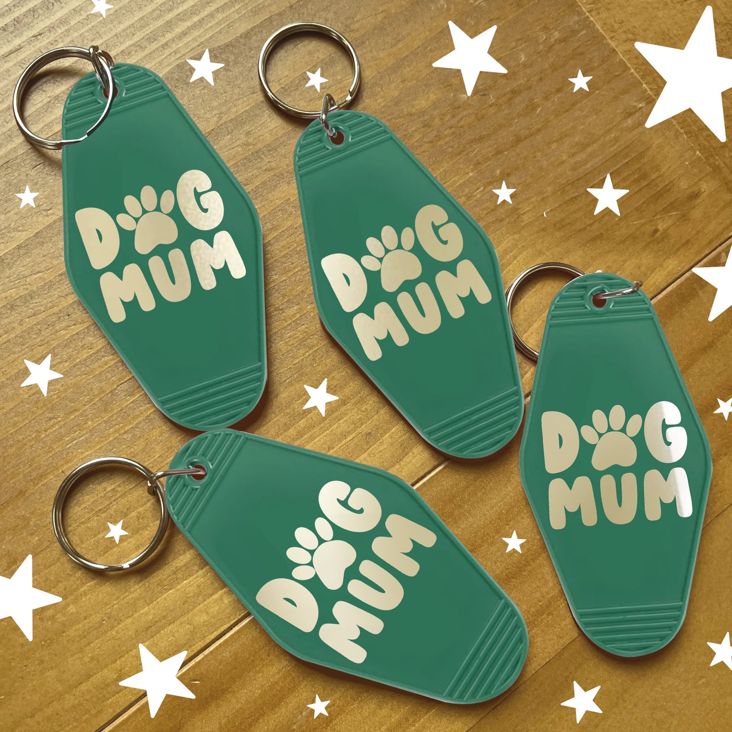 Dog Mum Keychain | Green Motel Style Keychains, Dog Gifts, Dog Owner Gifts, Dog Mom, Christmas Dog Gifts