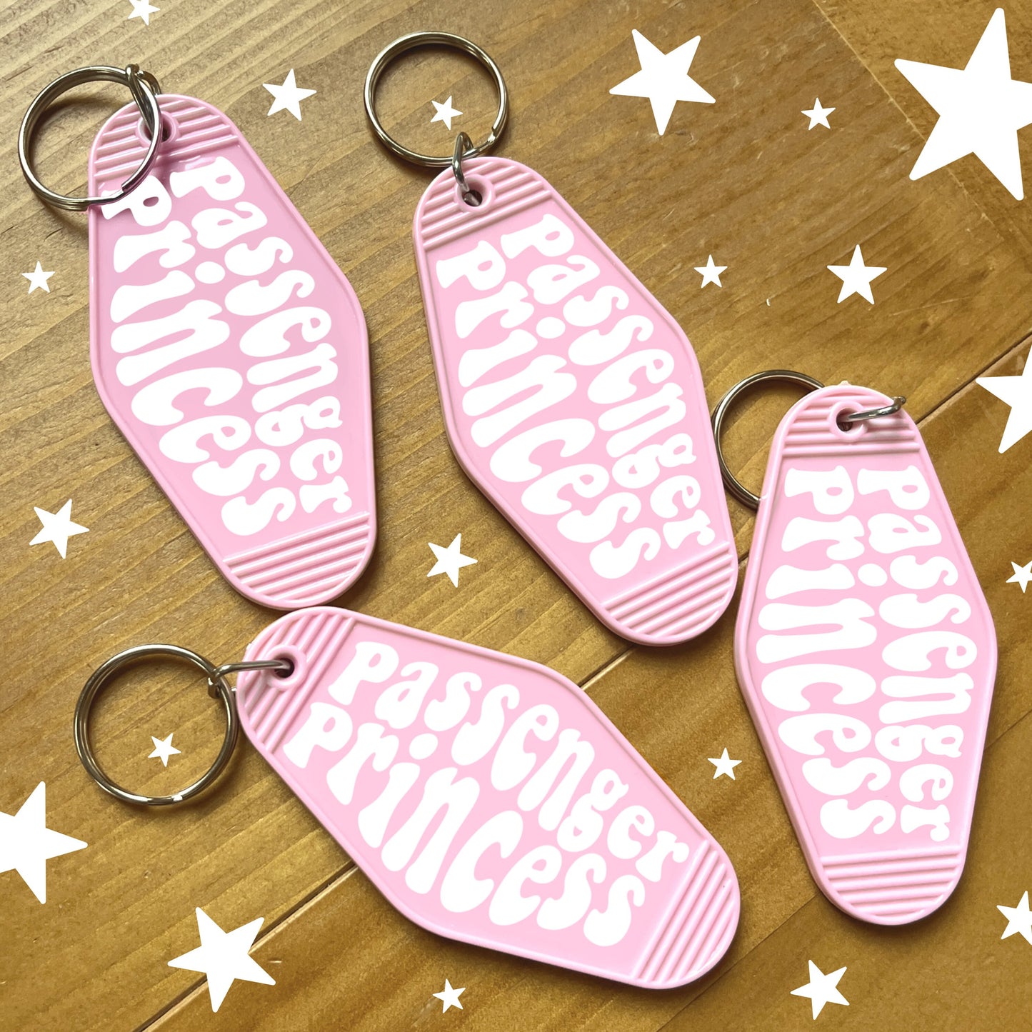 Passenger Princess Keychain | Pink Motel Style Keychains, Passed Driving Test, Driving Test Gift, First Car Gift, Car Gift